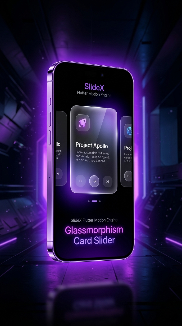 Glassmorphism Card Slider